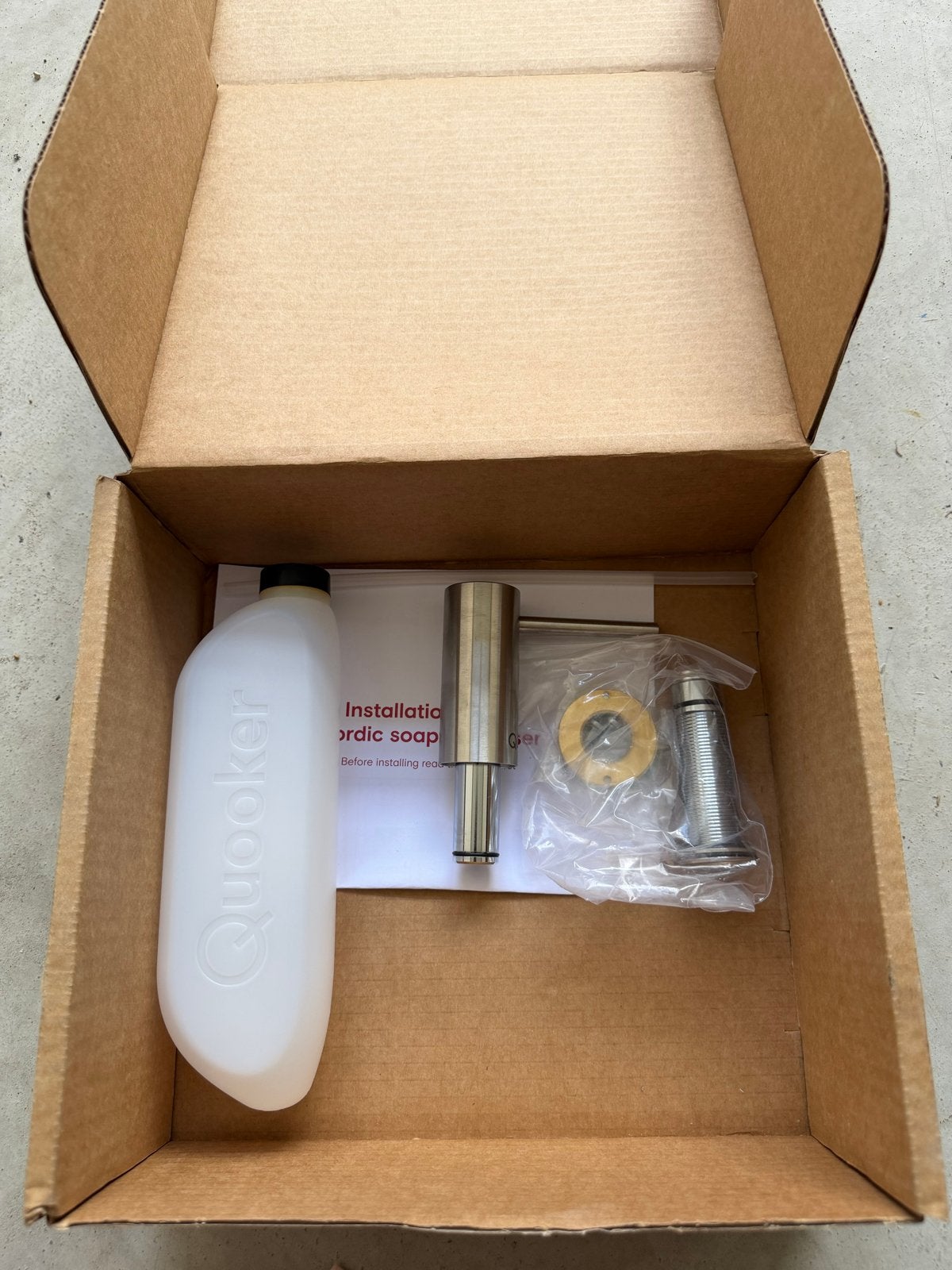 Quooker Nordic Soap Dispenser RVS - Nieuw in doos, Overige typen, Ophalen of Verzenden, Metaal, Overige merken
