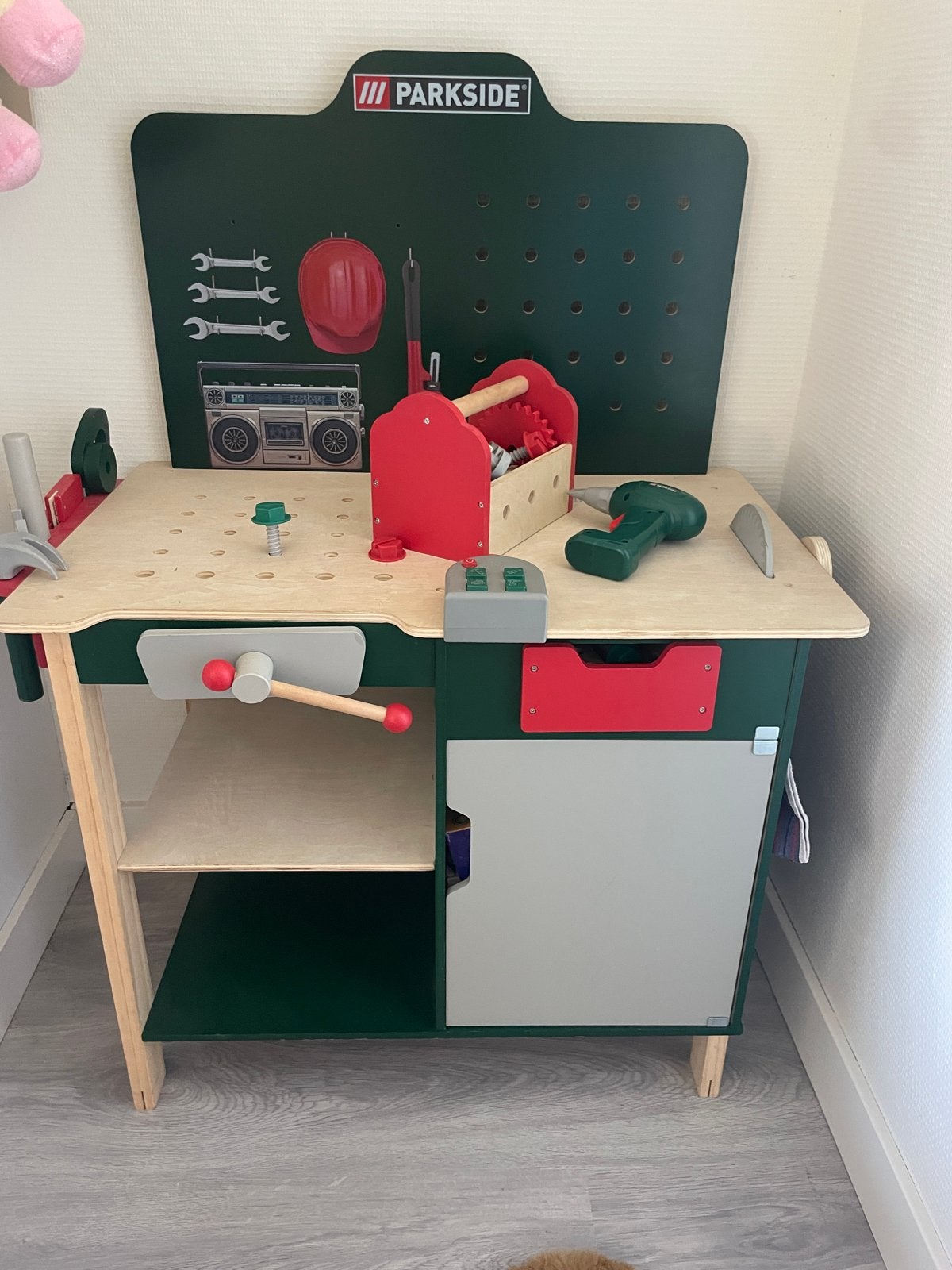 Kinder Werkbank speelgoed Parkside Gereedschap, Ophalen, Zo goed als nieuw