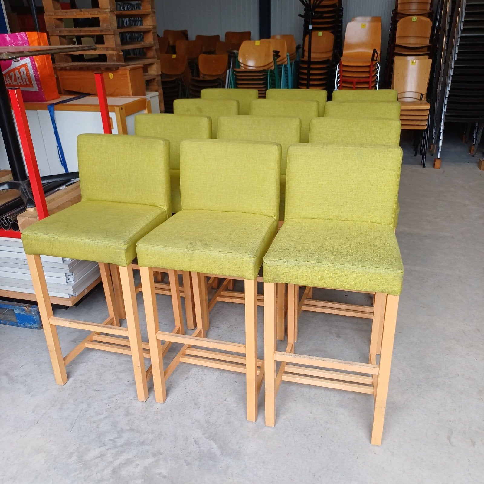 12 x luxe partij barkrukken horeca café hoge stoelen, 5 krukken of meer, Ophalen, Gebruikt, 60 tot 90 cm
