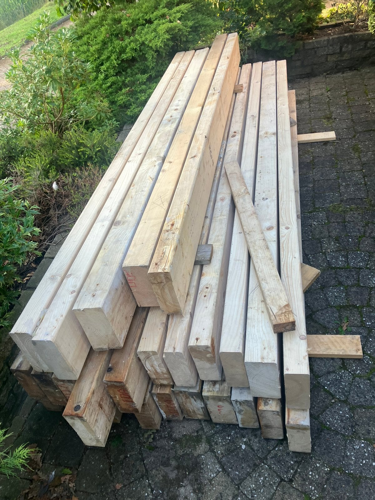 Houten balken, Ophalen, Zo goed als nieuw, 250 cm of meer, Balken