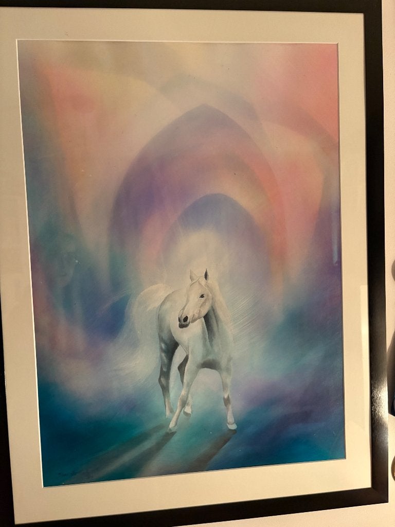 schilderij eenhoorn, Ophalen, Realistisch, Overige ondergronden, Dieren