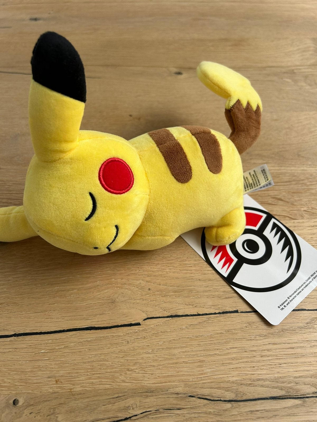 Pokemon Sleeping Pikachu knuffel Pokemon Center Tokyo, Ophalen of Verzenden, Nieuw, Overige typen, Nintendo