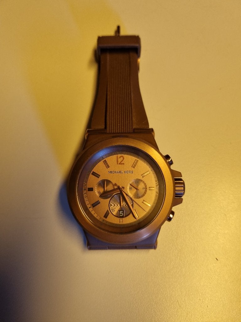 Michael Kors horloge, Dylan Brown Chronograph, Overige merken, Overige materialen, Polshorloge, Kunststof