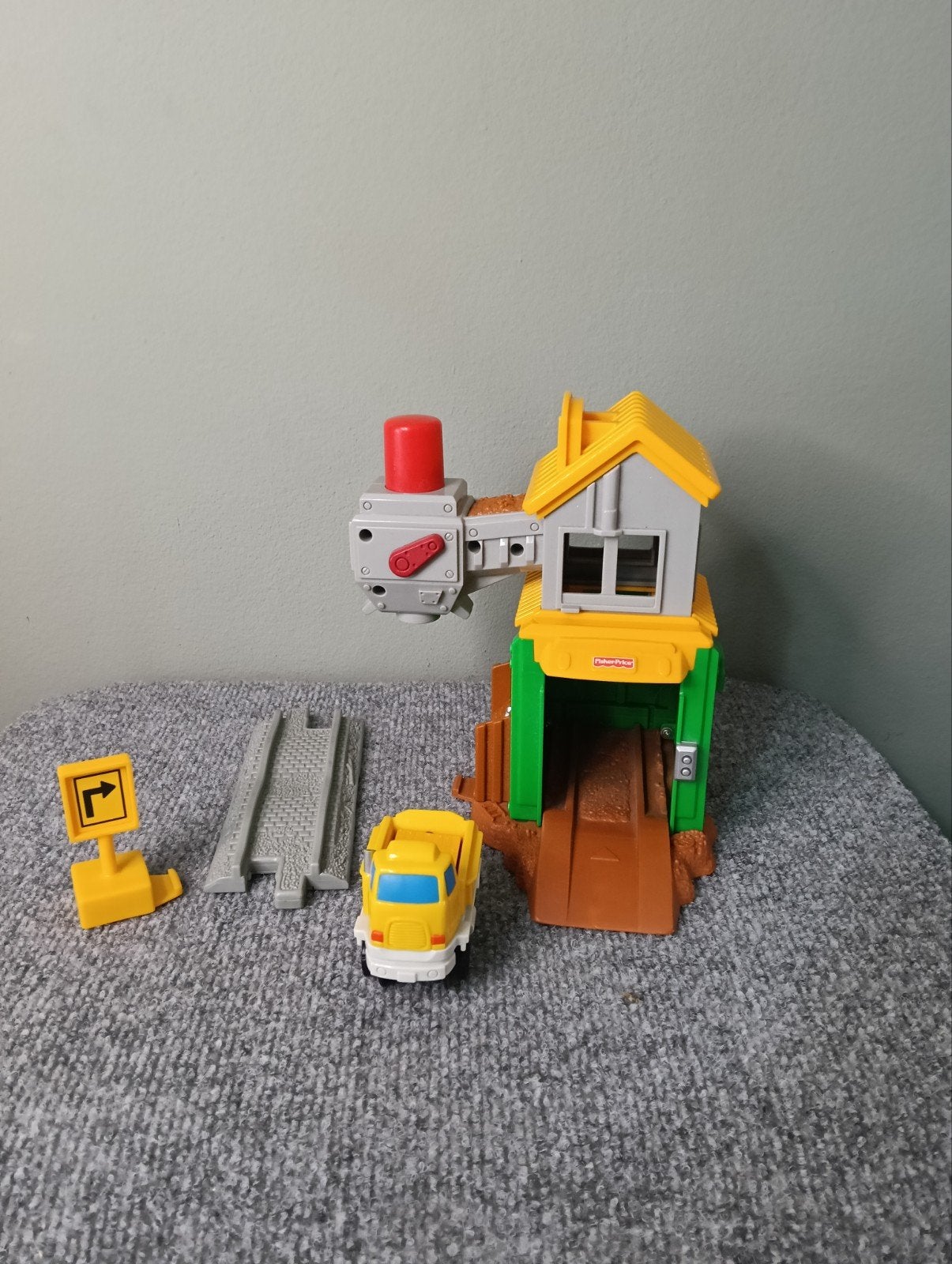 Fisher-Price GeoTrax Rail & Road Systeem Zandstation, Fisher price, Auto, -, Zo goed als nieuw