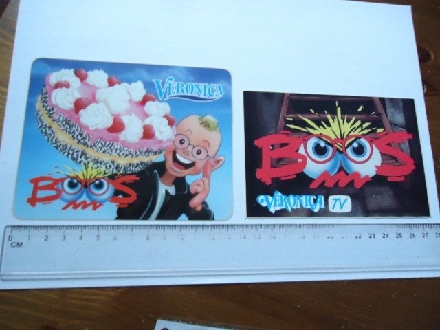 sticker oud Veronica Bart de GRAAFF bnn strip pop art, Verzenden, Zo goed als nieuw, Bedrijf of Vereniging