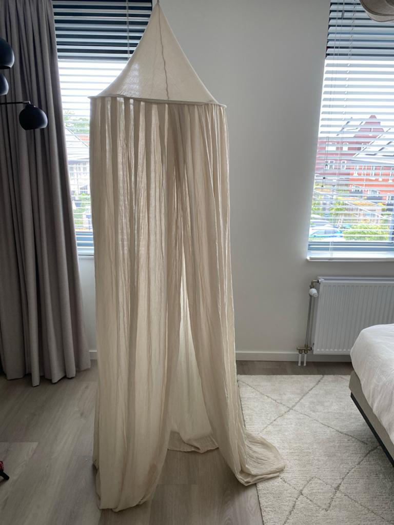Mooie klamboe voor kinderkamer - Beige, Ophalen of Verzenden, Zo goed als nieuw, Klamboe