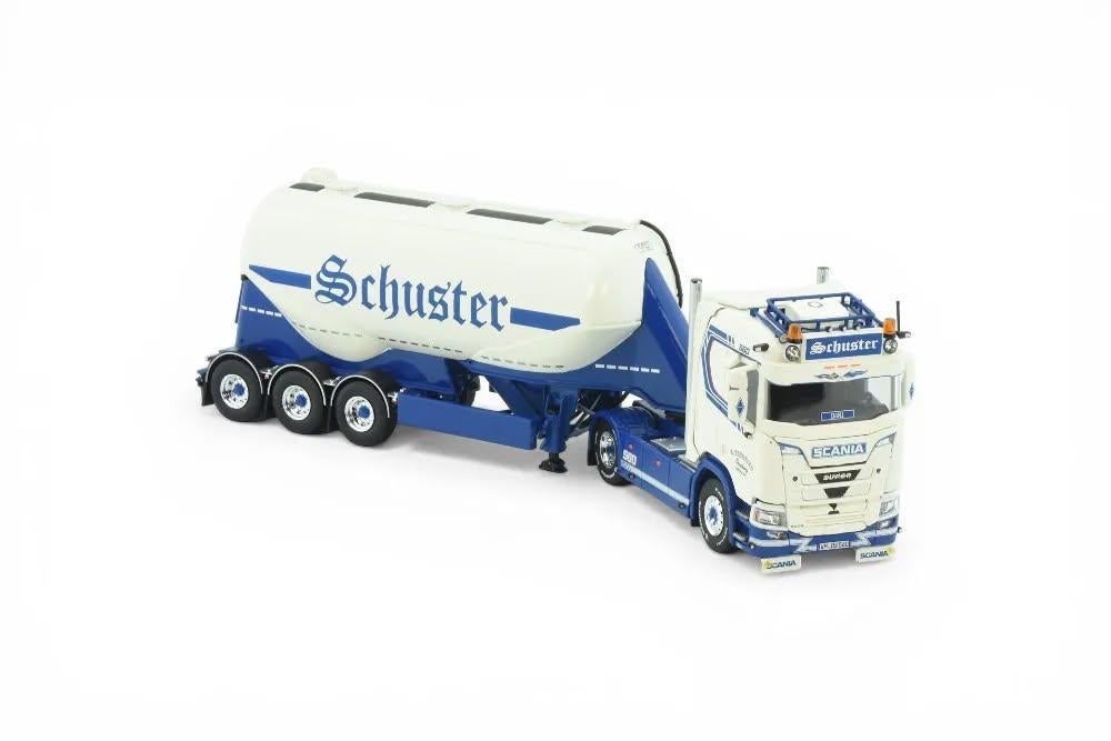 TEKNO SCANIA NEXT GEN R 560 MET FELDBINDER  SCHUSTER, Hobby en Vrije tijd, Modelauto's | 1:50, Ophalen of Verzenden, Nieuw, Bus of Vrachtwagen