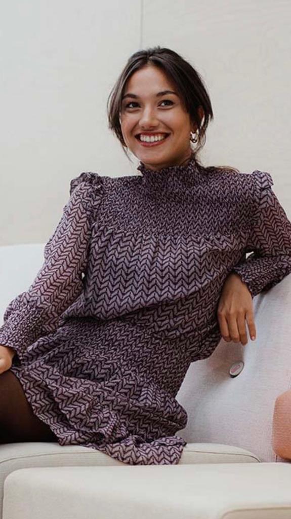 Femme9 aubergine voile blouse maat M NIEUW, Ophalen of Verzenden, Nieuw, Maat 38/40 (M), Paars