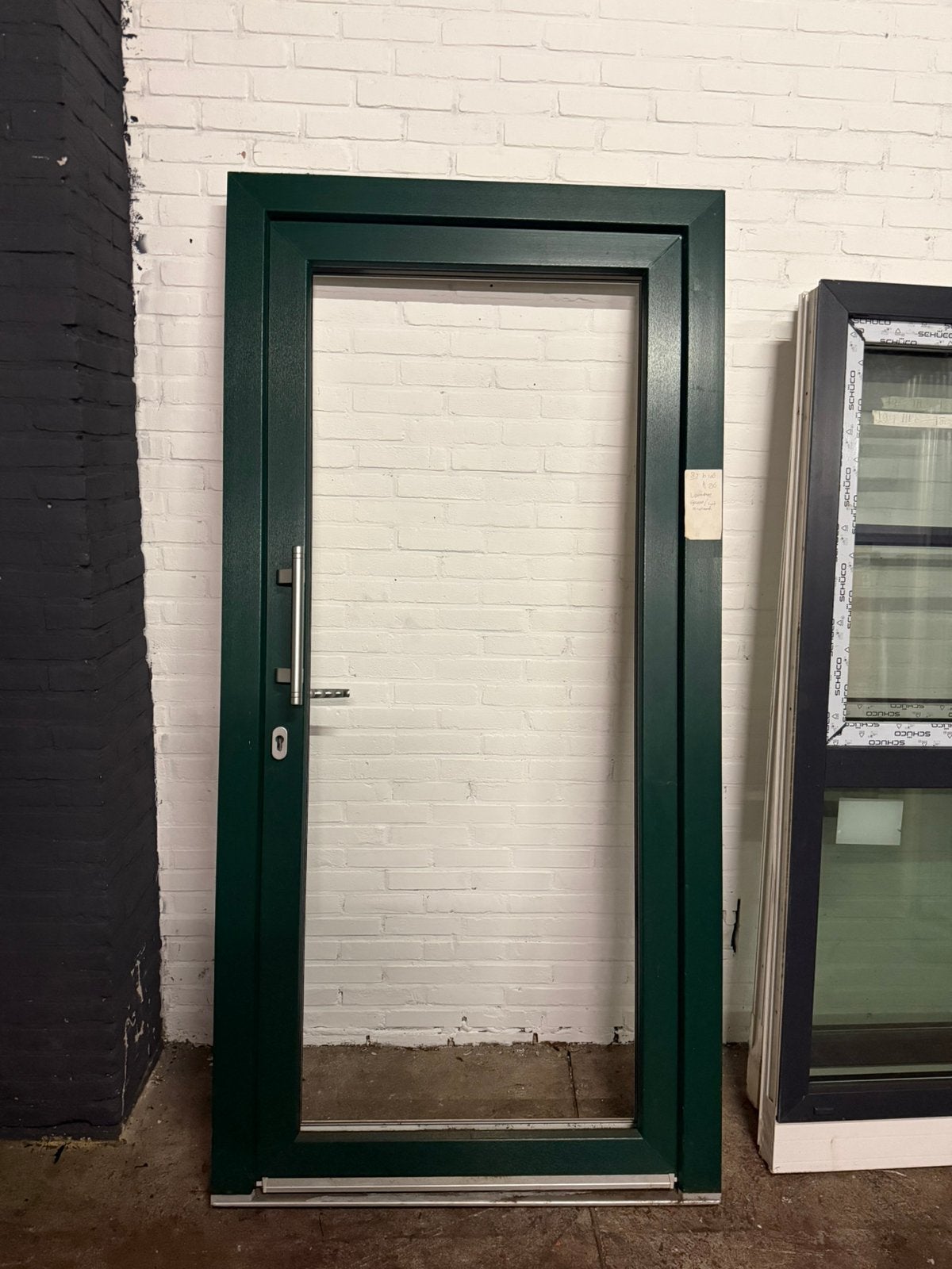 Voordeur | kunststof | Groen | nieuw | 106 b x 216 h, 100 tot 120 cm, Kunststof, 215 cm of meer, Nieuw