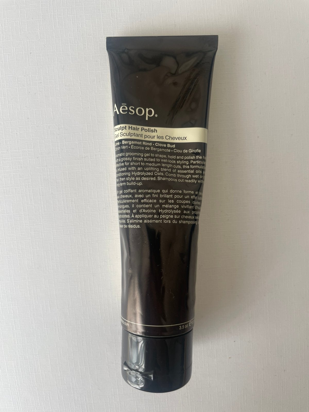 Aesop sculpt hair polish, Ophalen of Verzenden, Gebruikt, Gel, Wax, Haarlak of Mousse