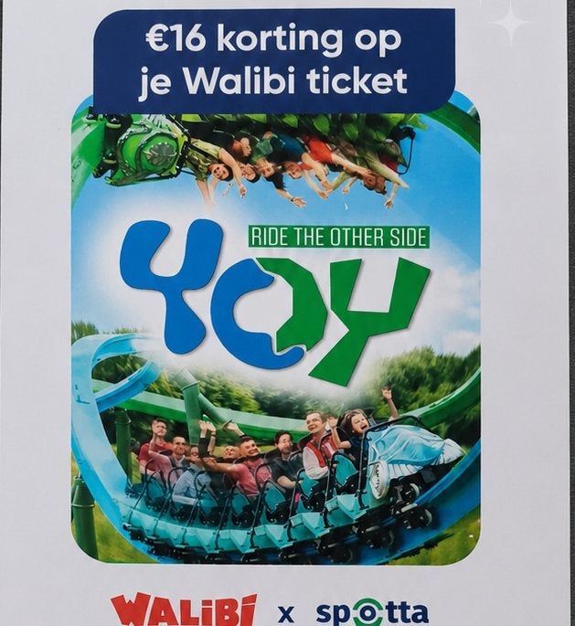 €64 korting op tickets Walibi, Tickets en Kaartjes, Recreatie | Pretparken en Attractieparken, Drie personen of meer, Kortingskaart