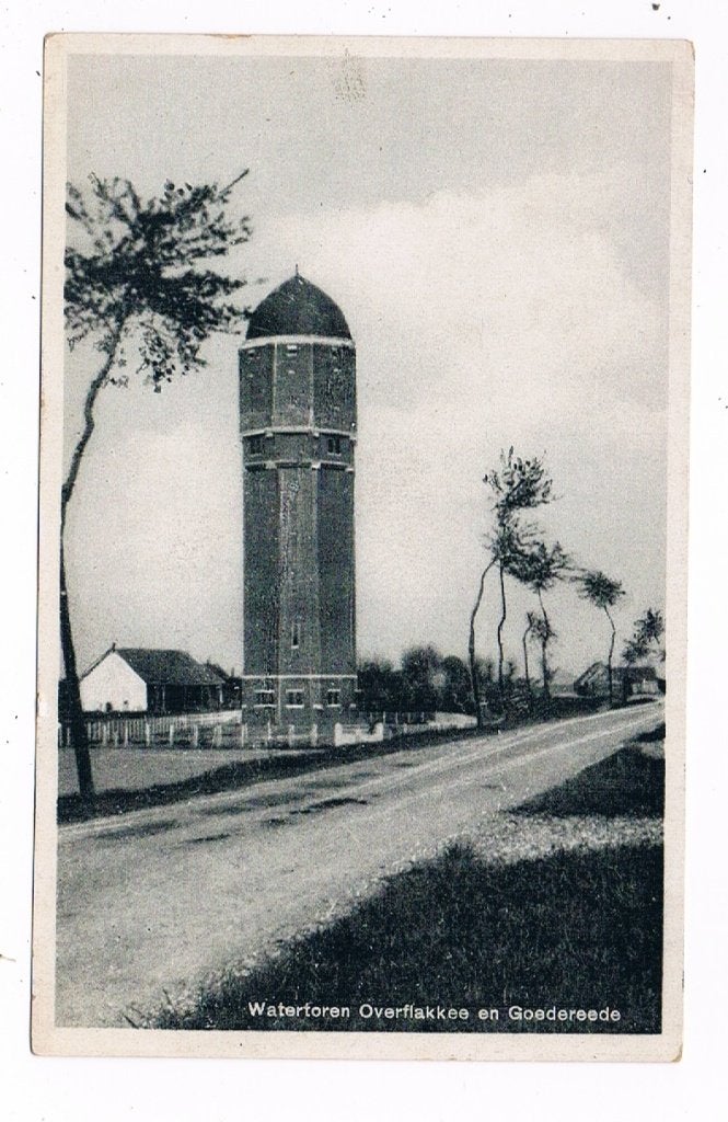 5 / GOEDEREEDE : Watertoren Overflakkee en Goedereede, Verzenden, 1920 tot 1940, Gelopen, Zuid-Holland