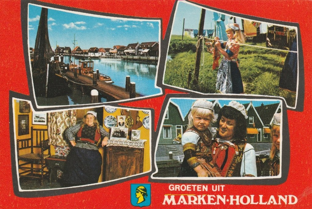 MARKEN Haven Klederdracht Wasdag Groeten, Verzenden, 1980 tot heden, Gelopen, Noord-Holland