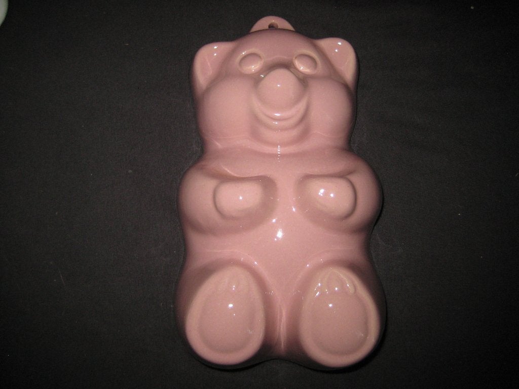 Roze bakvorm/puddingvorm beer, Ophalen of Verzenden, Zo goed als nieuw, Steen/keramiek