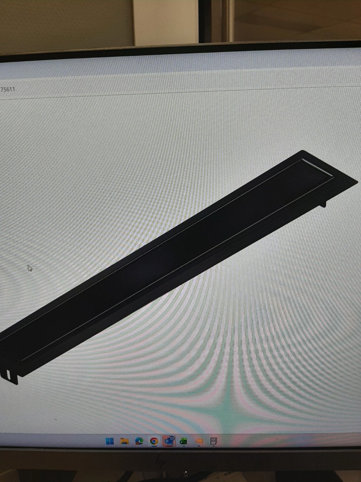 Aco flexdrain E  687x87x20.5 met vloerflens, zwart, Doe-het-zelf en Verbouw, Ophalen of Verzenden, Nieuw
