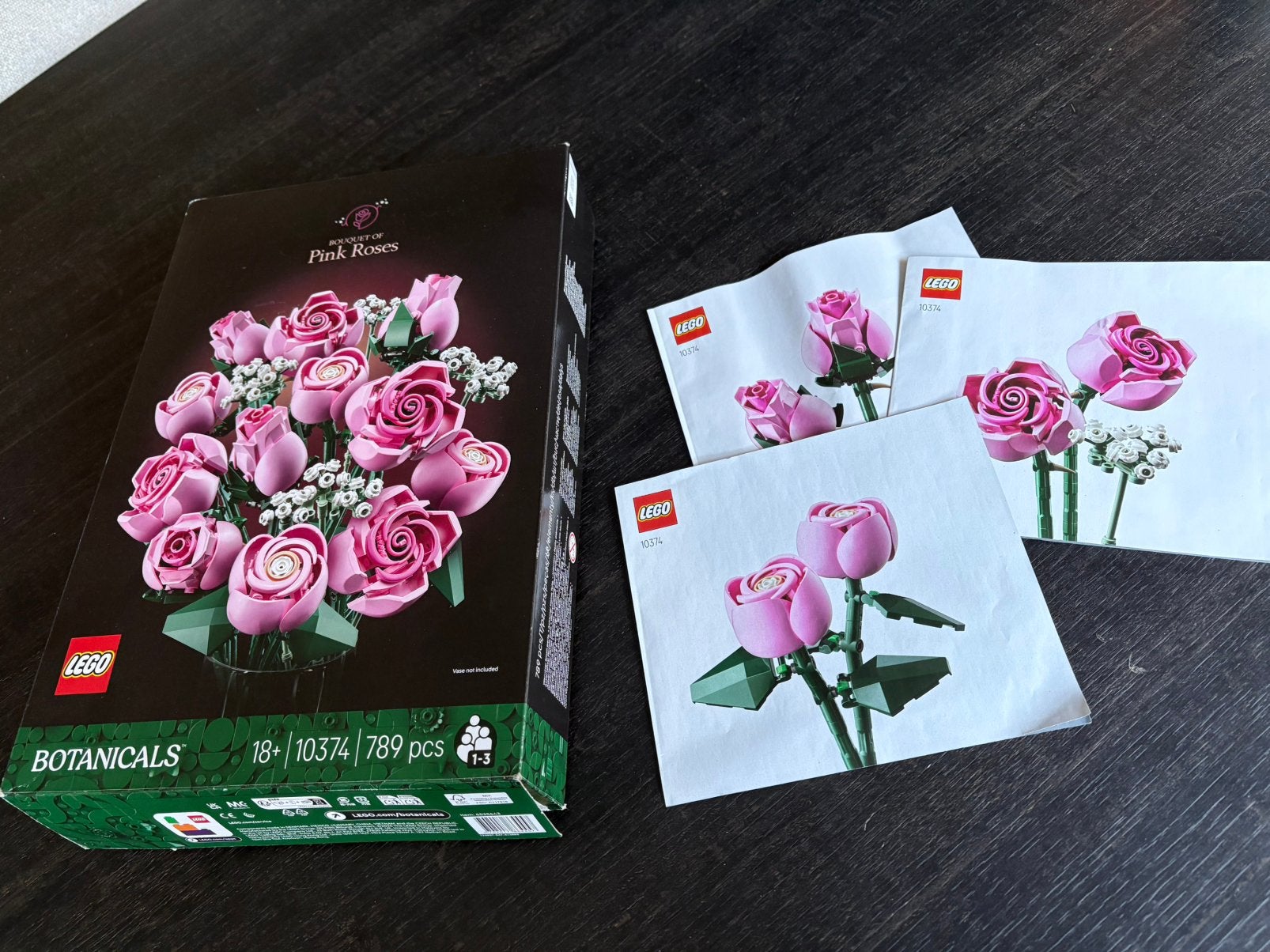 Lego botanicals pink roses 10374, Lego, Ophalen of Verzenden, Zo goed als nieuw, Complete set