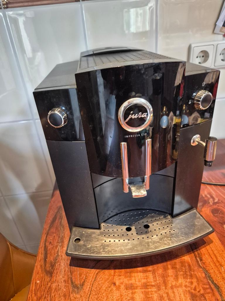 Jura Impressa C50 koffie machine, Ophalen, Gebruikt, Koffiemachine, Gemalen koffie