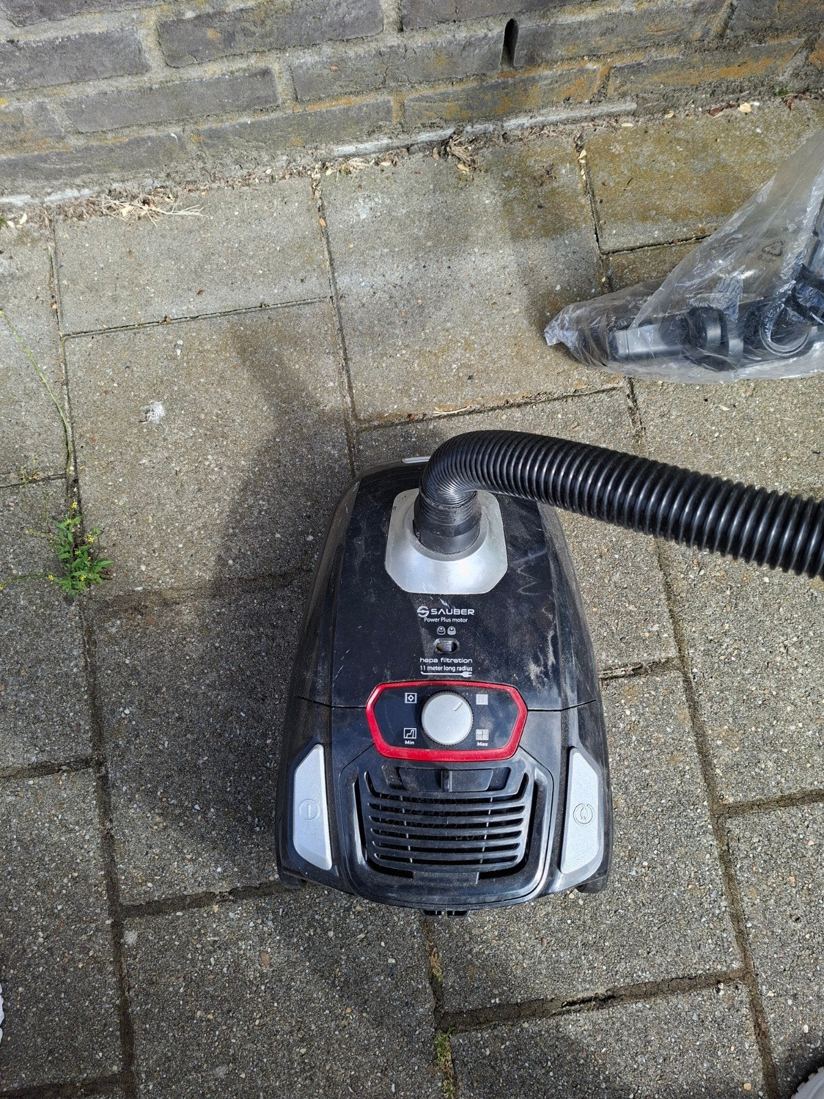 Sauber sledestofzuiger met stofzak - Krachtig en compleet, Gebruikt, Sledestofzuiger, Ophalen, Stofzak