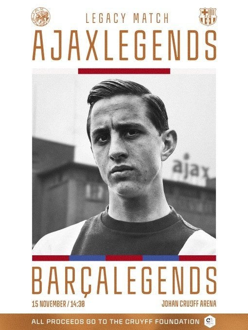 Ajax -Barcelona Legends 10 tickets naast elkaar, Drie personen of meer, November