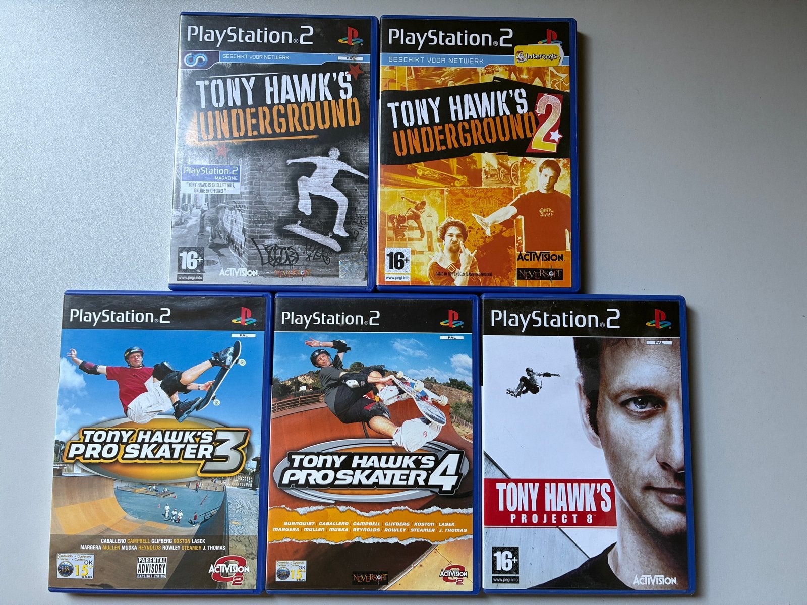 Tony Hawk's PlayStation 2 collectie - 5 spellen, Spelcomputers en Games, 2 spelers, Eén computer, Ophalen of Verzenden, Zo goed als nieuw