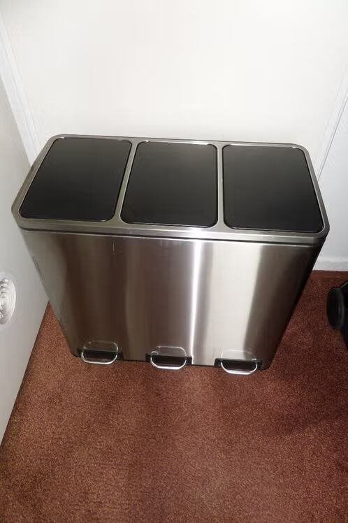 Keuken container - Pedaalemmer - Drie in 1 - Nieuw!, Ophalen, Overige typen, Metaal, Nieuw