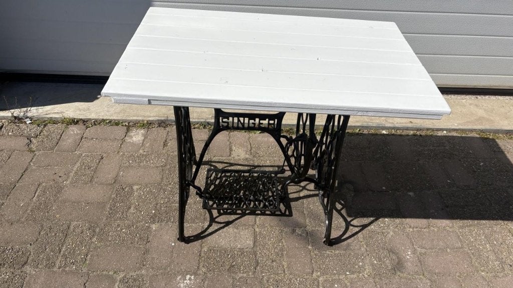 balkontafel op singer tuintafel, Ophalen, X, Rechthoekig, Hout