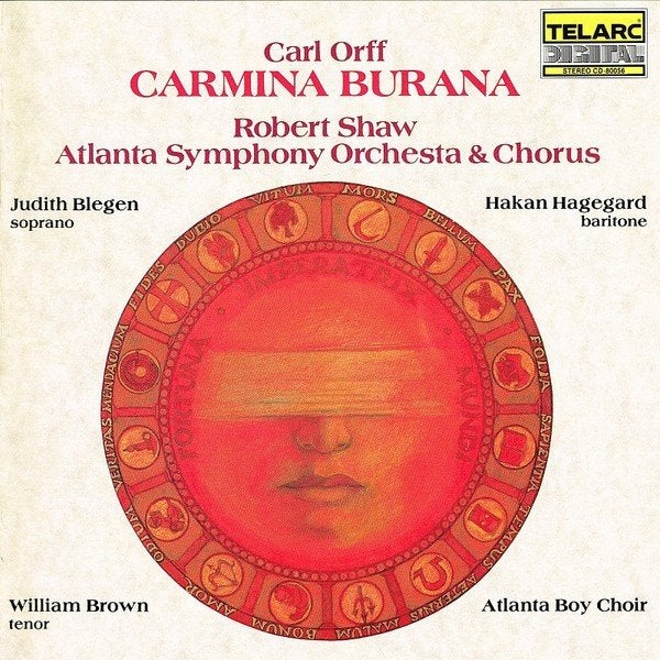Carl Orff - Carmina Burana (CD) - Atlanta Symphony Orchestra, Cd's en Dvd's, Overige componisten, Modernisme tot heden, Ophalen of Verzenden