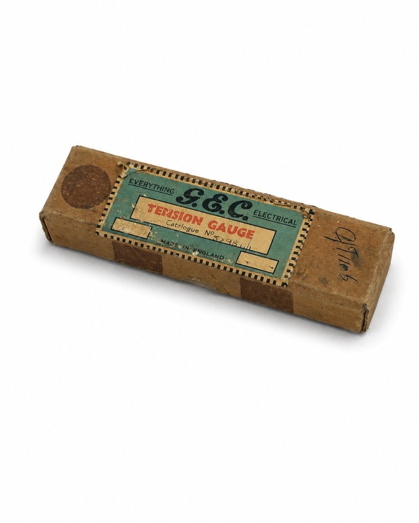 Vintage G.E.C. Electrical Tension Gauge met Originele Doos, Gebruikt, Overige merken, ., Overige typen