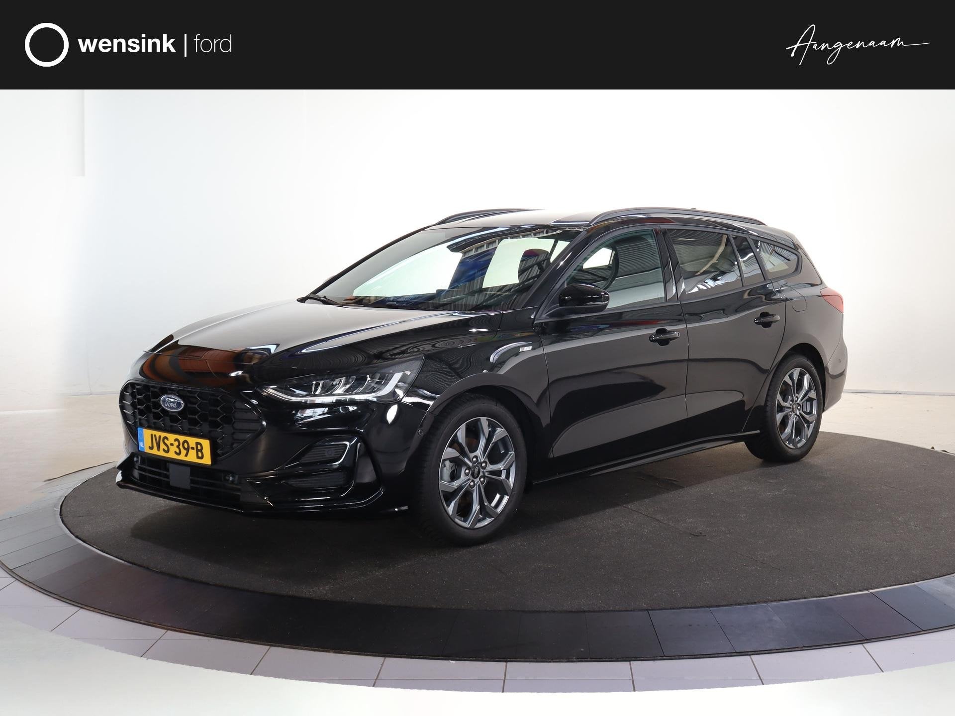 Ford Focus Wagon 1.0 EcoBoost Hybrid ST Line | Elekt. Wegkla, Gebruikt, Euro 6, Automatische klimaatregeling, Zwart