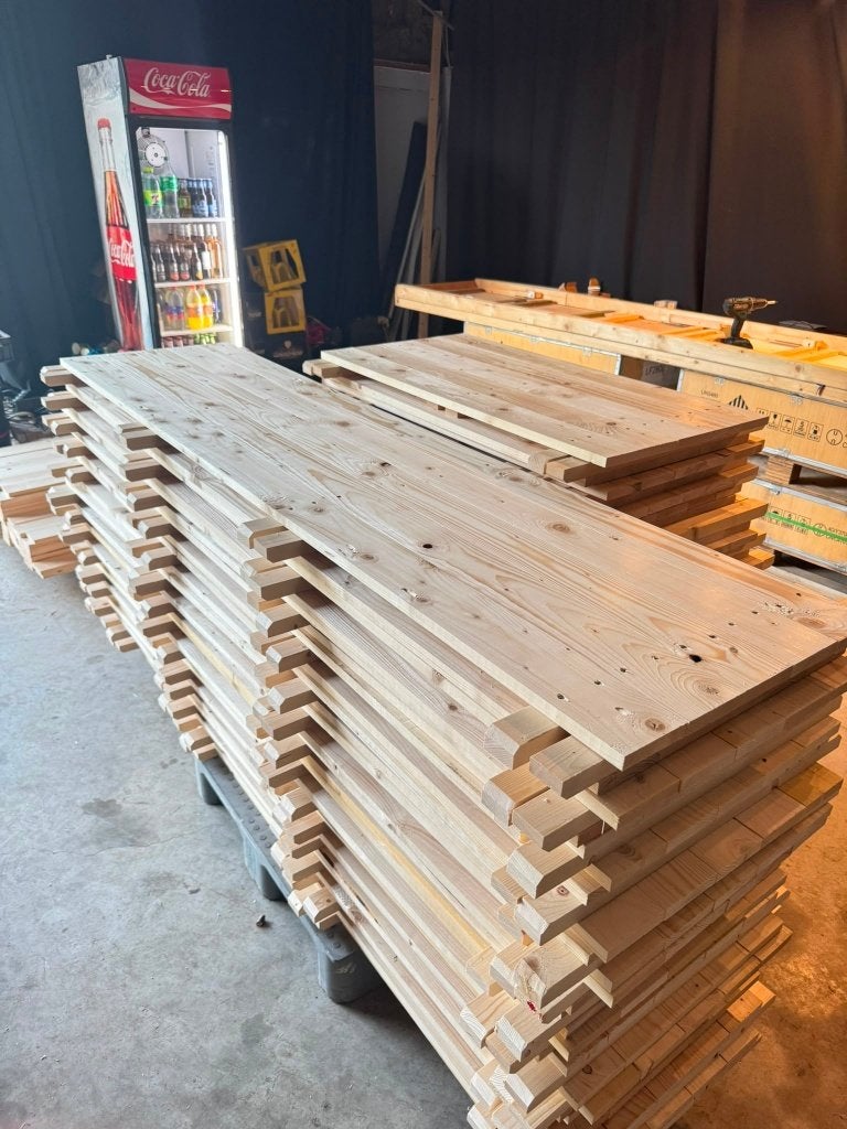 Vlondervloeren 50x200cm / 50x400cm, Tuin en Terras, Ophalen of Verzenden, Nieuw, Hout