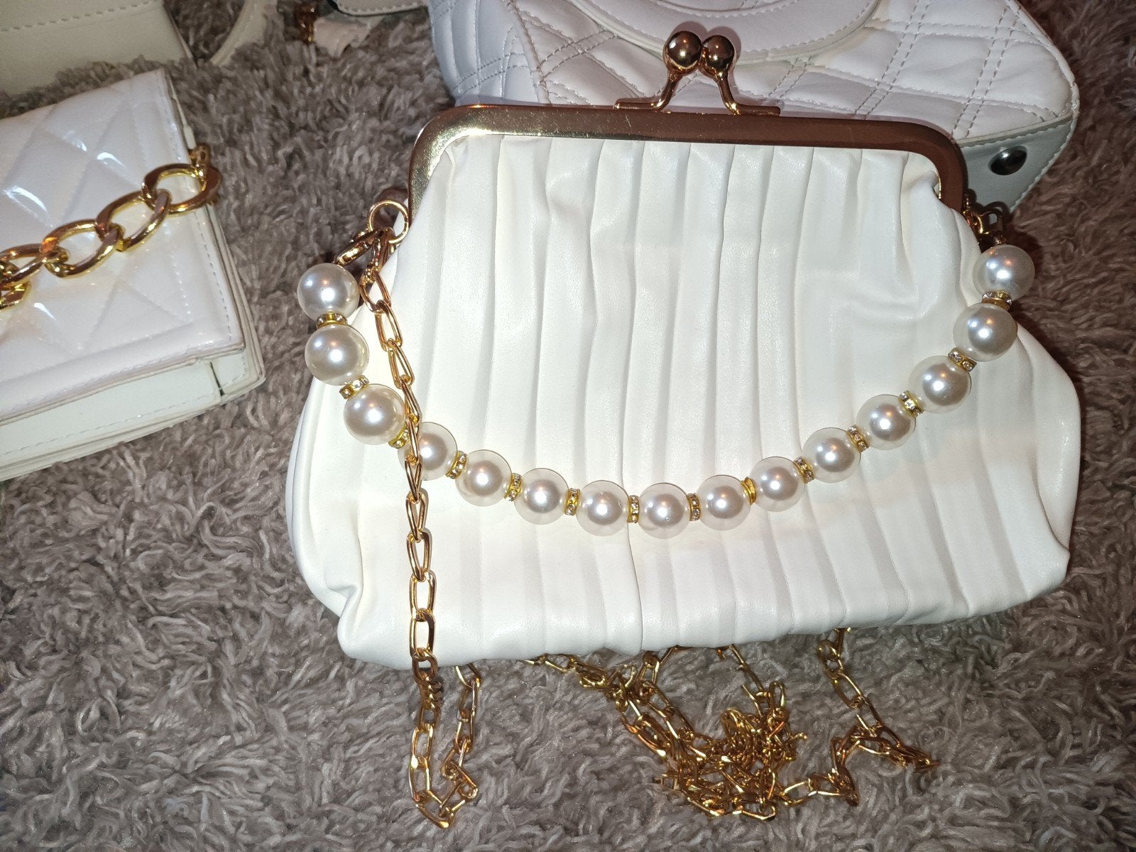 wit en creme kleurige tassen nieuwe, Ophalen of Verzenden, Nieuw, Wit