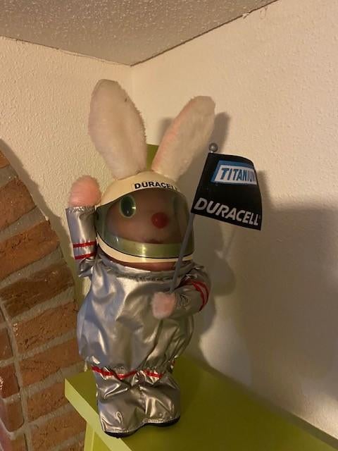 Bunny duracell astraunaut, Verzamelen, Speelgoed, Zo goed als nieuw, Ophalen of Verzenden