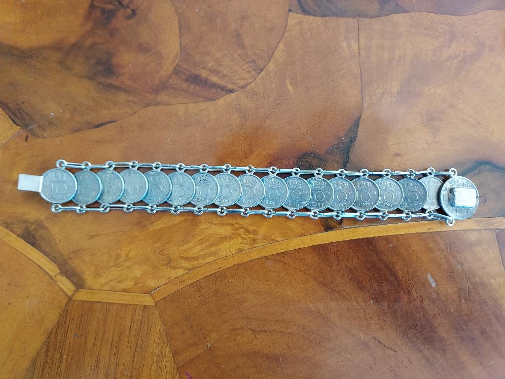 armband, Sieraden, Tassen en Uiterlijk, Armbanden, Ophalen of Verzenden, Zo goed als nieuw, Zilver, Overige materialen