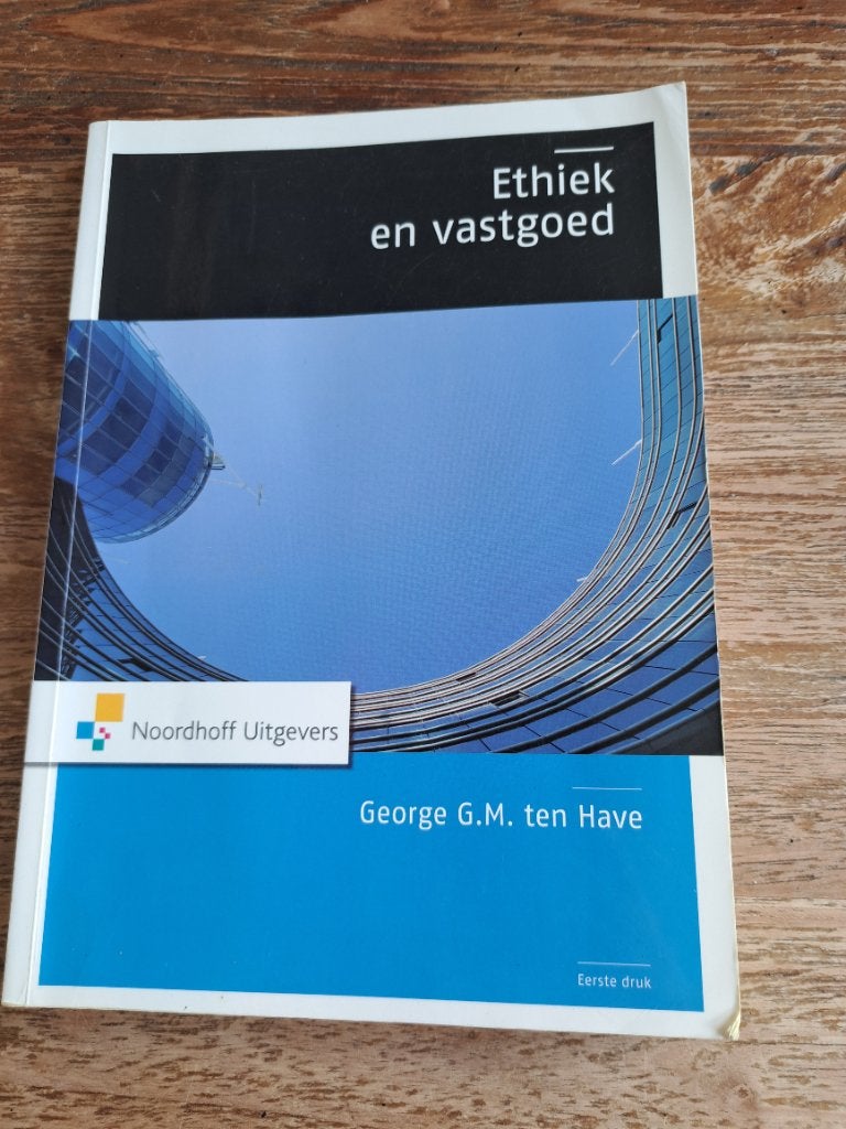 Ethiek en vastgoed, HBO, Noordhoff Uitgevers, Alpha, Ophalen