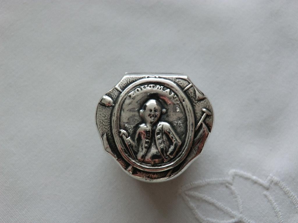 Lodereindoosje Loddereindoosje Zoutman zilver, Ophalen of Verzenden, Zilver