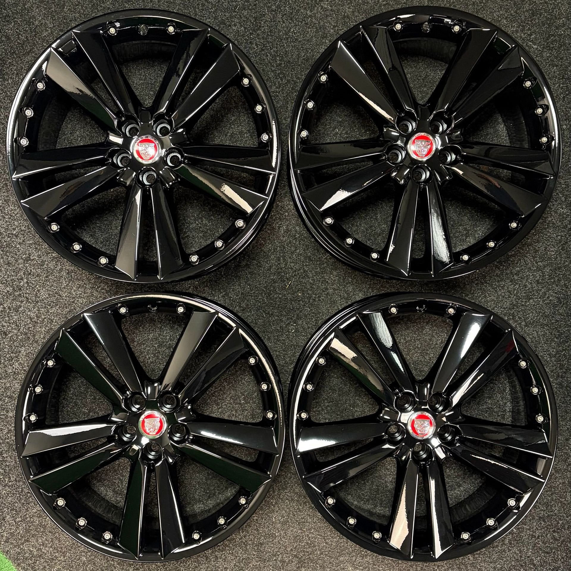 Originele 20 inch Jaguar Kalimnos breedset velgen XK X150, Gebruikt, Velg(en), -, -