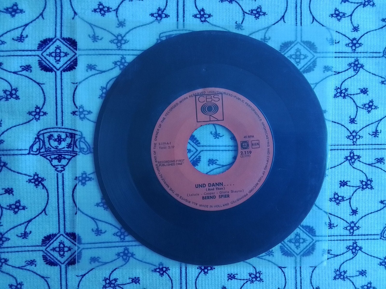 Bernd spier         Und dann......, Ophalen of Verzenden, Zo goed als nieuw, 7 inch, Schlager