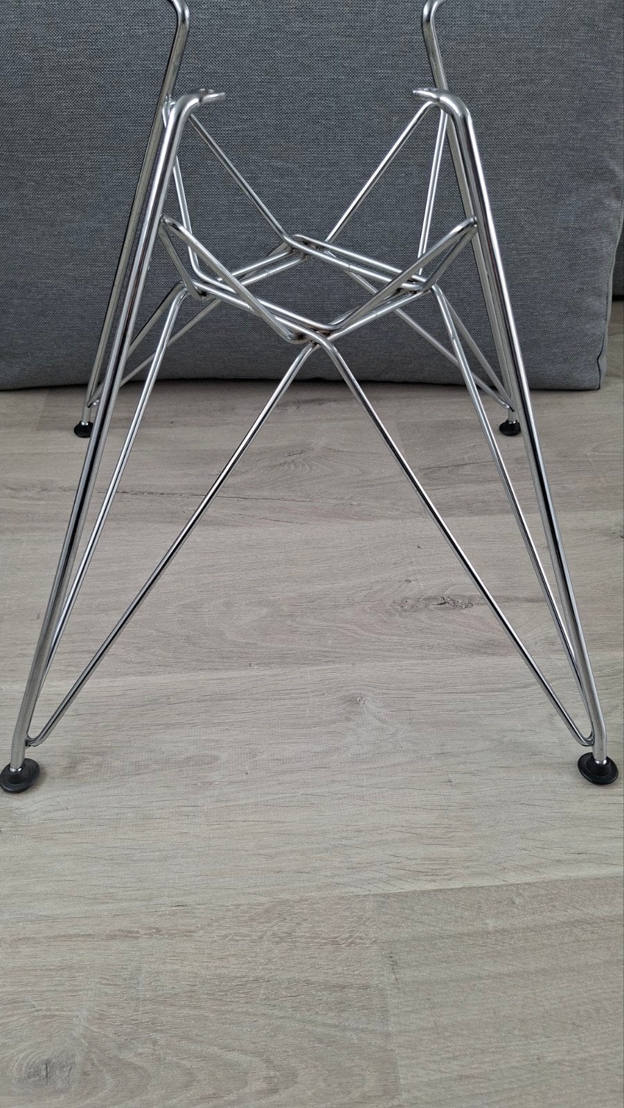6 rvs onderframes voor Eames stoel., Huis en Inrichting, Stoelen, Ophalen, Metaal, Vijf, Zes of meer stoelen, Modern