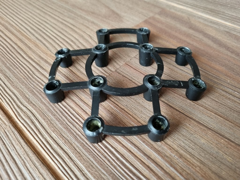 Mooie zeldzame Vintage Kandelaar Kronborg Design Denmark, Gebruikt, Verzenden, Metaal, Kandelaar