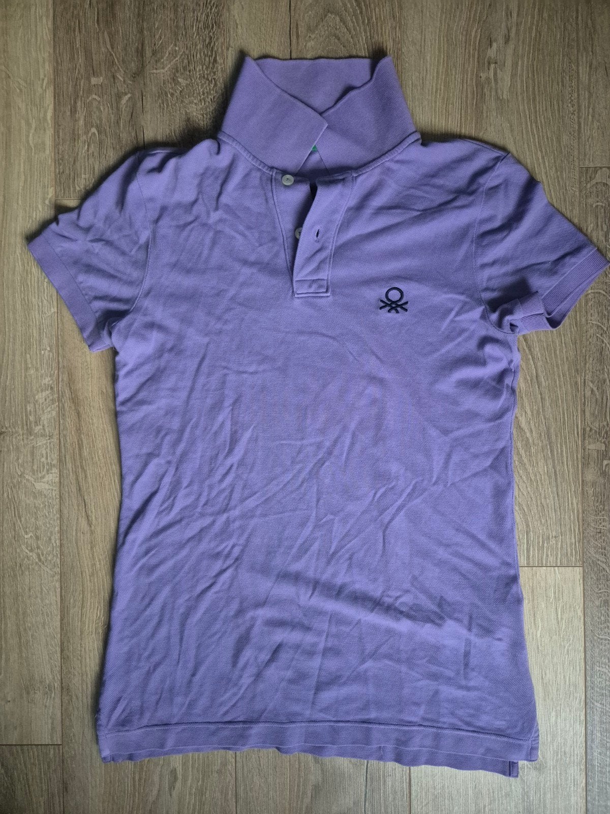 United Colors of Benetton Polo Paars / Lila - Maat S, Verzenden, United Colors of Benetton, Paars, Zo goed als nieuw