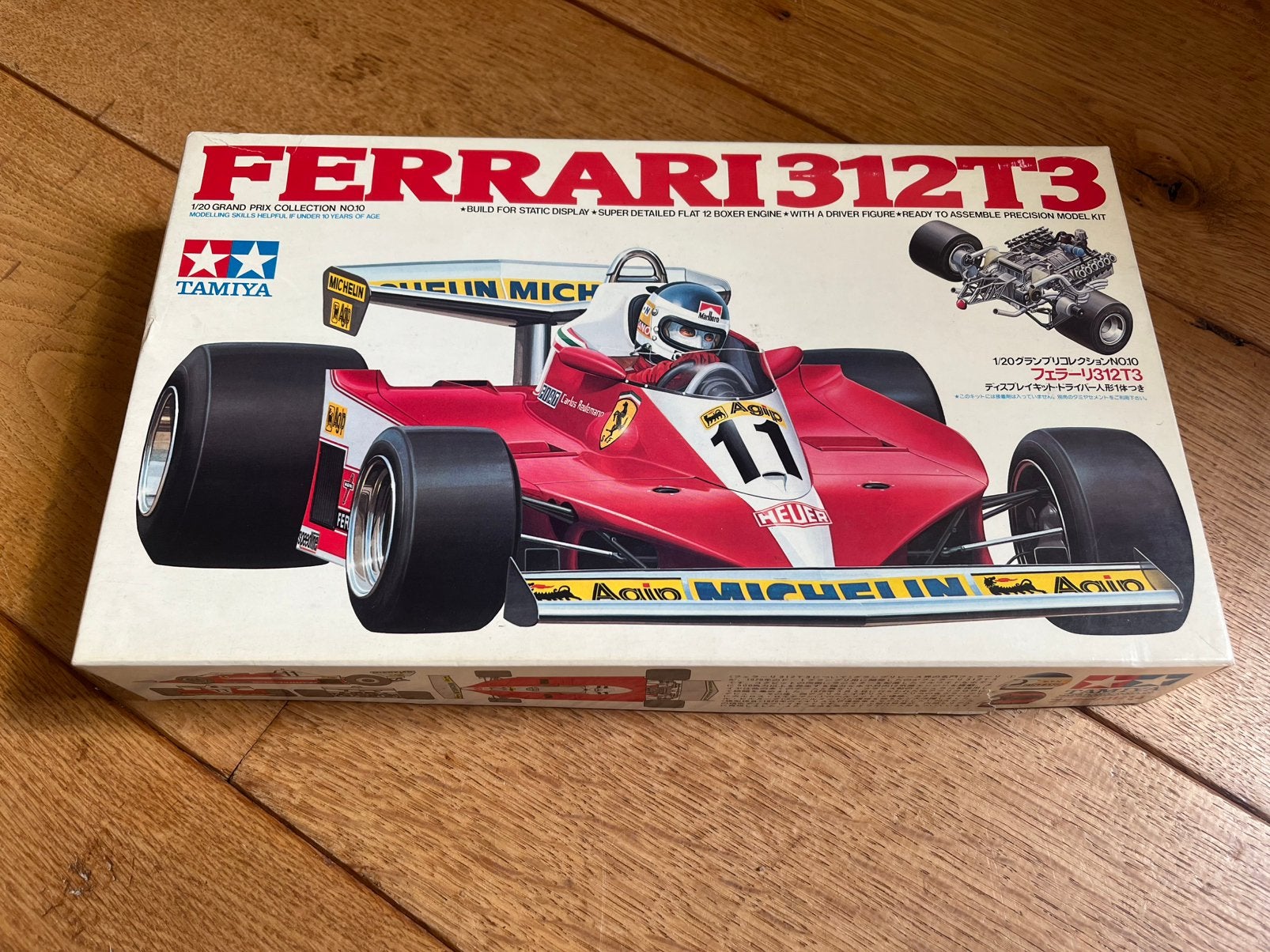 Tamiya Ferrari 312T3 1/20, Auto, Groter dan 1:32, Ophalen of Verzenden, Zo goed als nieuw