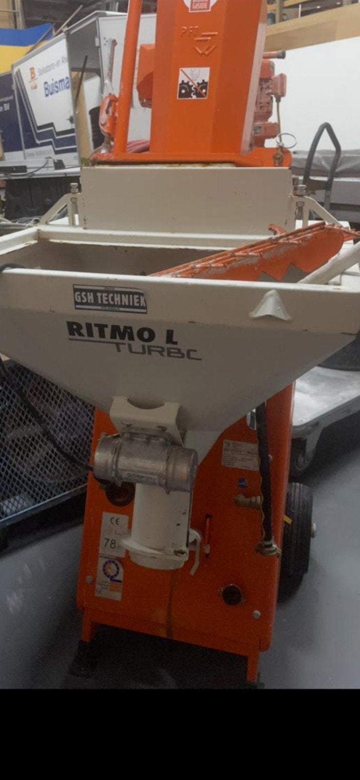pft gipsspuit ritmo turbo+ stuc stucadoor  gips, Doe-het-zelf en Verbouw, Gereedschap | Overige machines, Ophalen