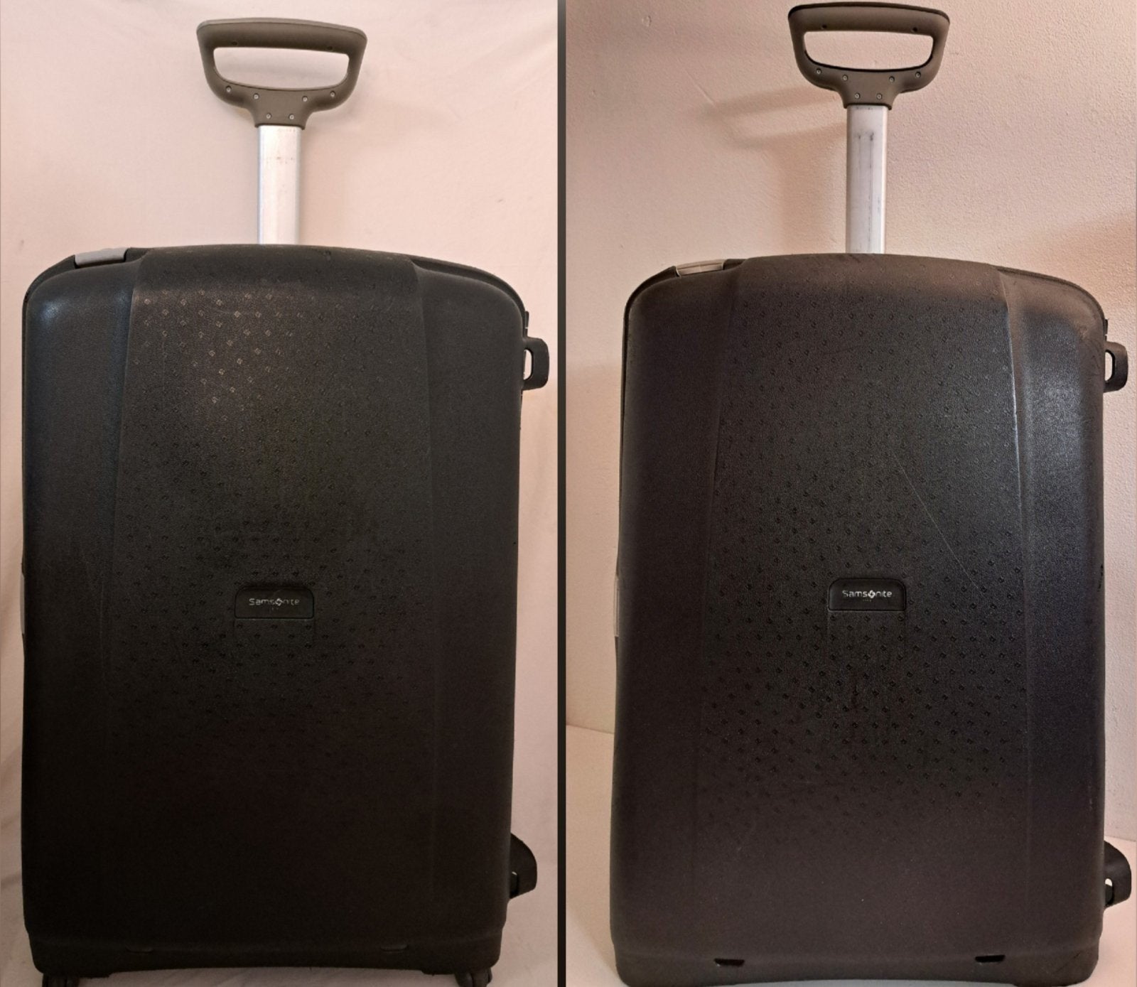 2- Samsonite Aeris Spinner koffers 4 wielen cijferslot adres, Hard kunststof, 45 tot 55 cm, Ophalen of Verzenden, Zo goed als nieuw