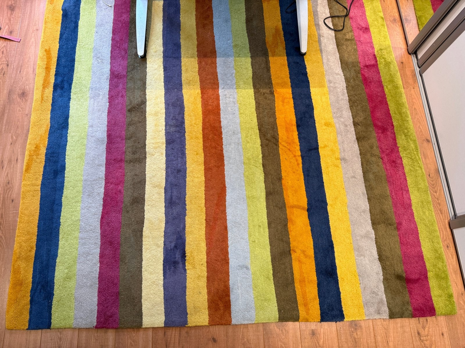 IKEA Hyrup vloerkleed 230x230 cm – 100% scheerwol, Ophalen, Gebruikt, Beige, Vierkant
