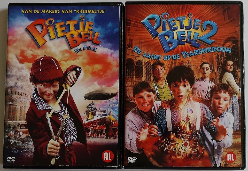 Dvd *** PIETJE BELL *** Deel 1 + 2, Cd's en Dvd's, Alle leeftijden, Ophalen of Verzenden, Gebruikt, Overige genres