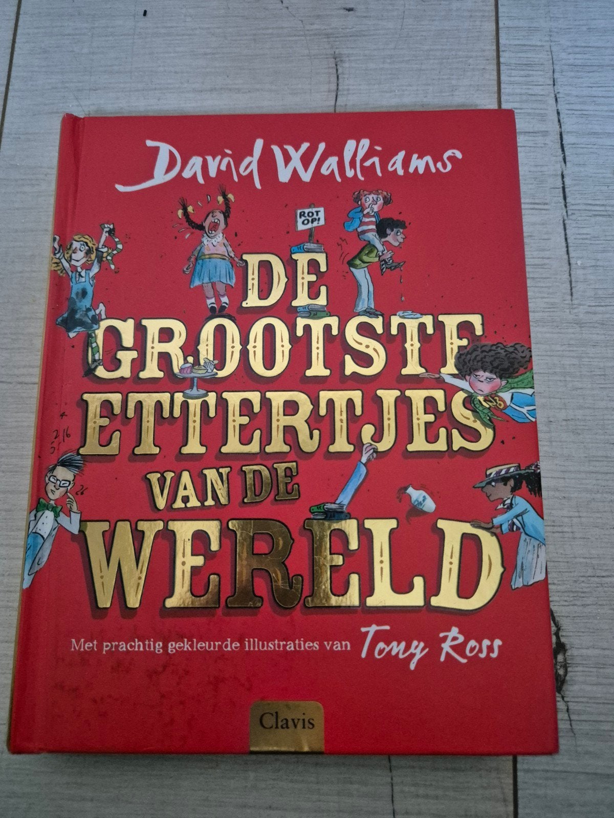 De grootste ettertjes van de wereld 8+, David Williams, Boeken, Ophalen, Zo goed als nieuw, David Walliams, Fictie algemeen