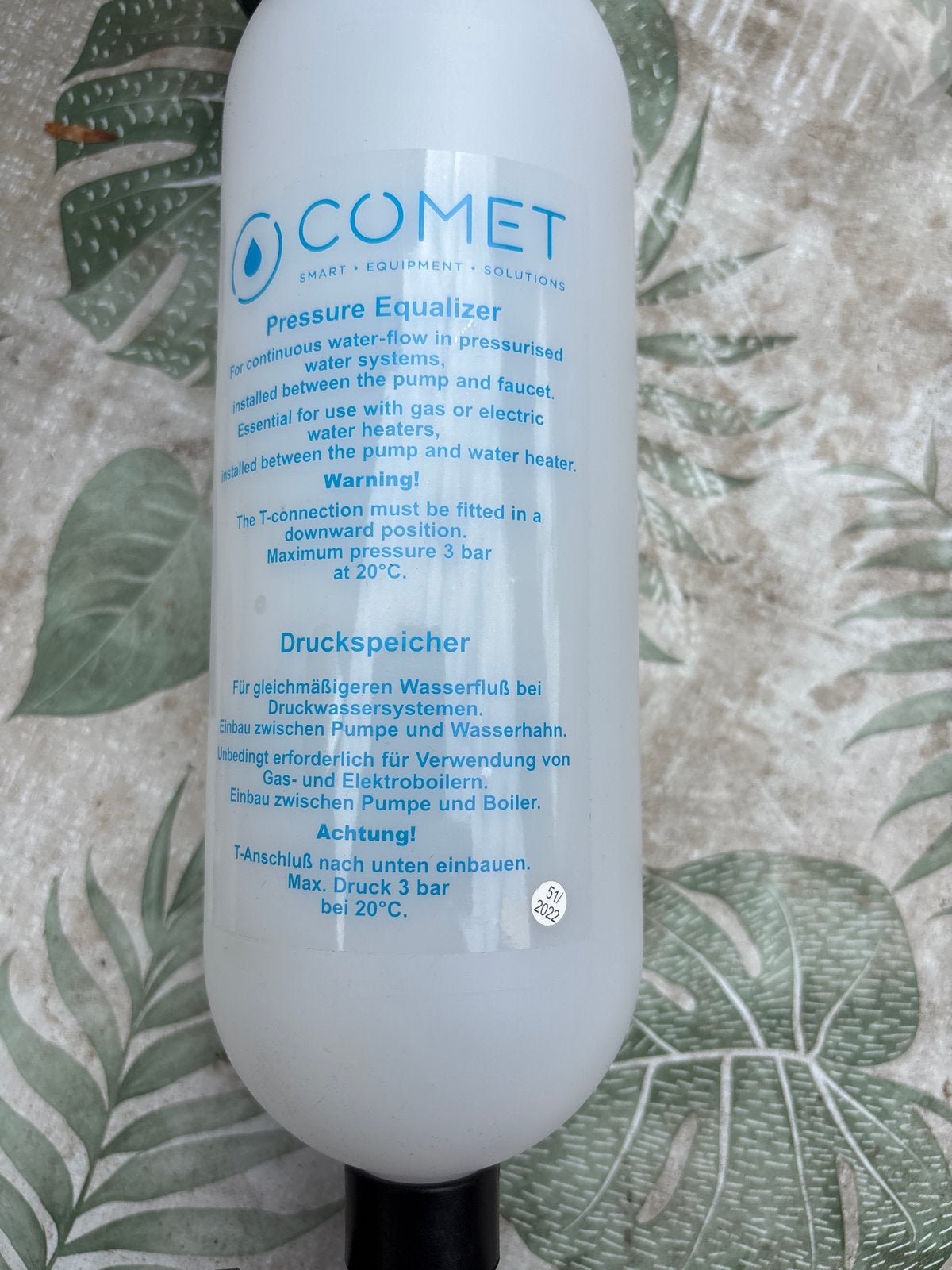 Comet Drukcompensator voor watersystemen, Ophalen of Verzenden, Nieuw