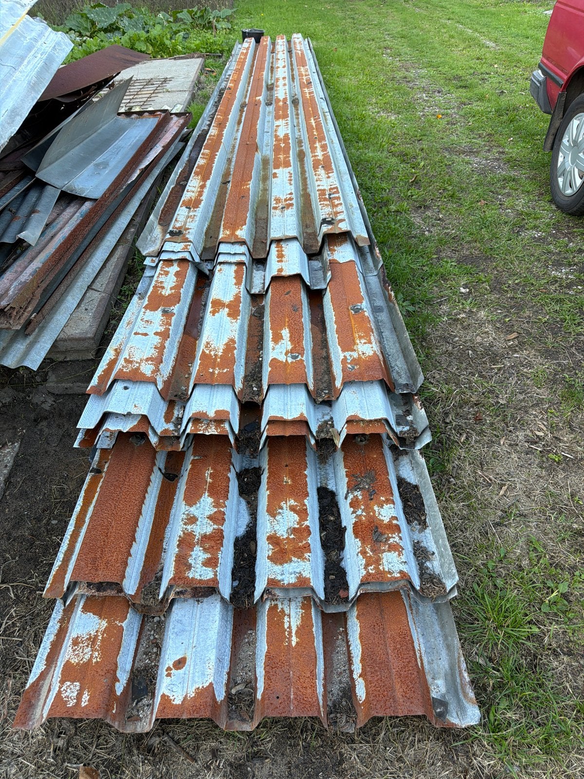 Gebruikte golfplaten - ideaal voor schuur of afdak, Gebruikt, Overige kleuren, Ophalen of Verzenden, 15 m² of meer