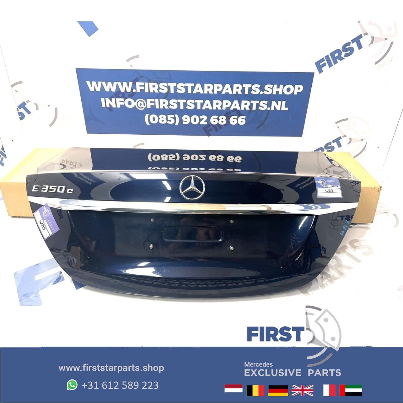 W213 E KLASSE ACHTERKLEP COMPLETE KOFFERKLEP KOFFERBAK origi, Auto-onderdelen, Gebruikt, Ophalen of Verzenden, Achter, -