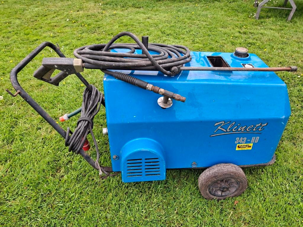Klinett 343-HD Hogedrukreiniger met Slangen, Tuin en Terras, Hogedrukreinigers, Ophalen, Gebruikt, Elektrisch, Klinett